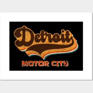 Detroit Motor City Michigan Posters and Art